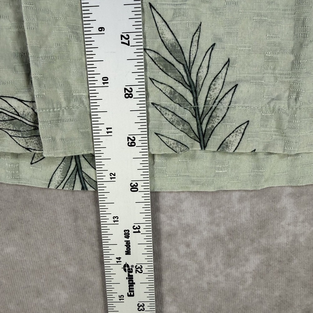 Tommy Bahama Camp Shirt Mens XL Green Silk Button Up Hawaiian Tropical Floral - Picture 6 of 7